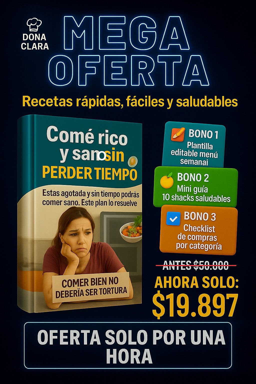 📖E-book: Comé rico sin perder tiempo